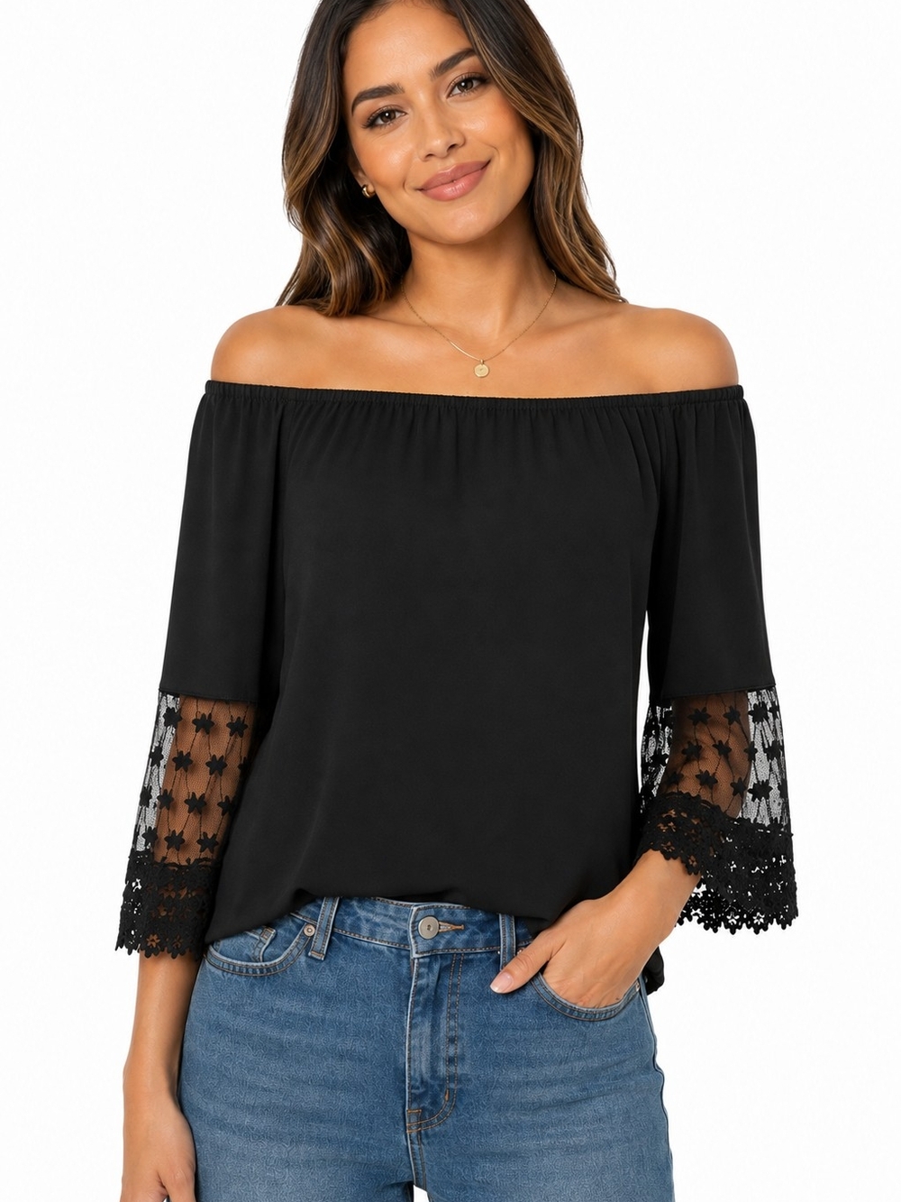 Factorie - Black Off-Shoulder Top